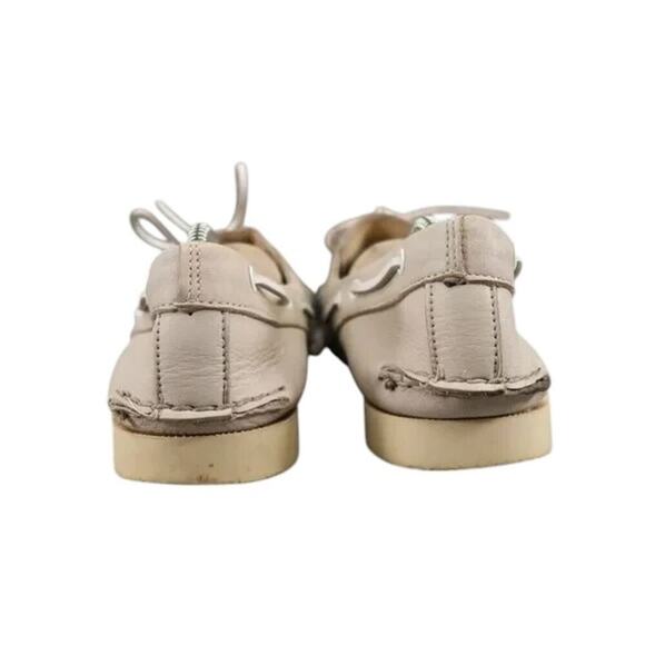 Norsport Shoes Men 8.5 Boat Moc 2 Eye Leather Vintage Nordstrom Beige USA Preppy main image 7